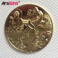 China making souvenir commemorative silver gold buddha copper blank coin